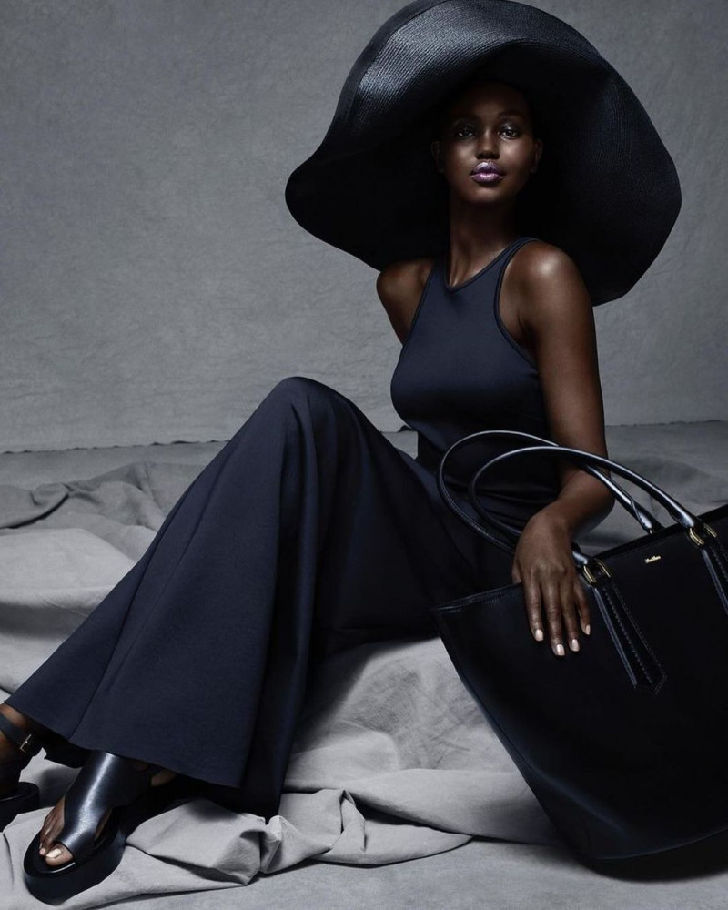 Adut Akech Bior featured in  the Max Mara advertisement for Spring/Summer 2023