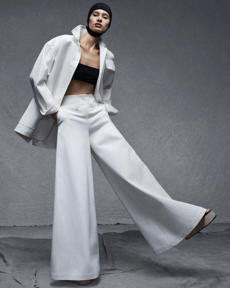 Annemary Aderibigbe featured in  the Max Mara advertisement for Spring/Summer 2023