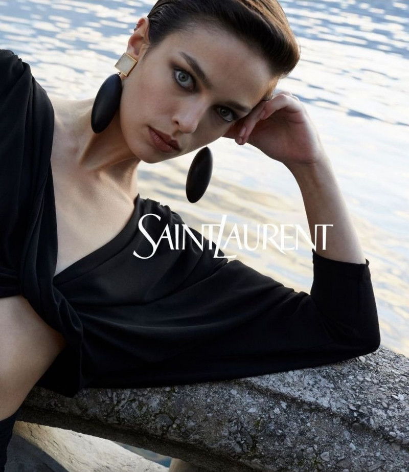 Marilou Hanriot featured in  the Saint Laurent advertisement for Summer 2023