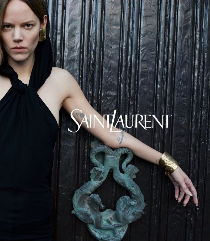 Freja Beha Erichsen featured in  the Saint Laurent advertisement for Summer 2023