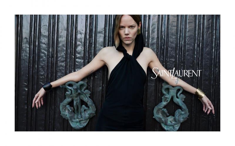 Freja Beha Erichsen featured in  the Saint Laurent advertisement for Summer 2023