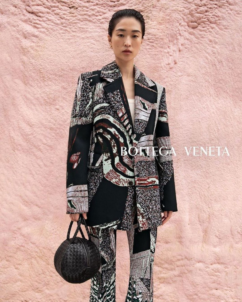 Chu Wong featured in  the Bottega Veneta advertisement for Summer 2023