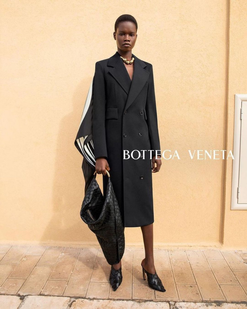 Mary Ukech featured in  the Bottega Veneta advertisement for Summer 2023