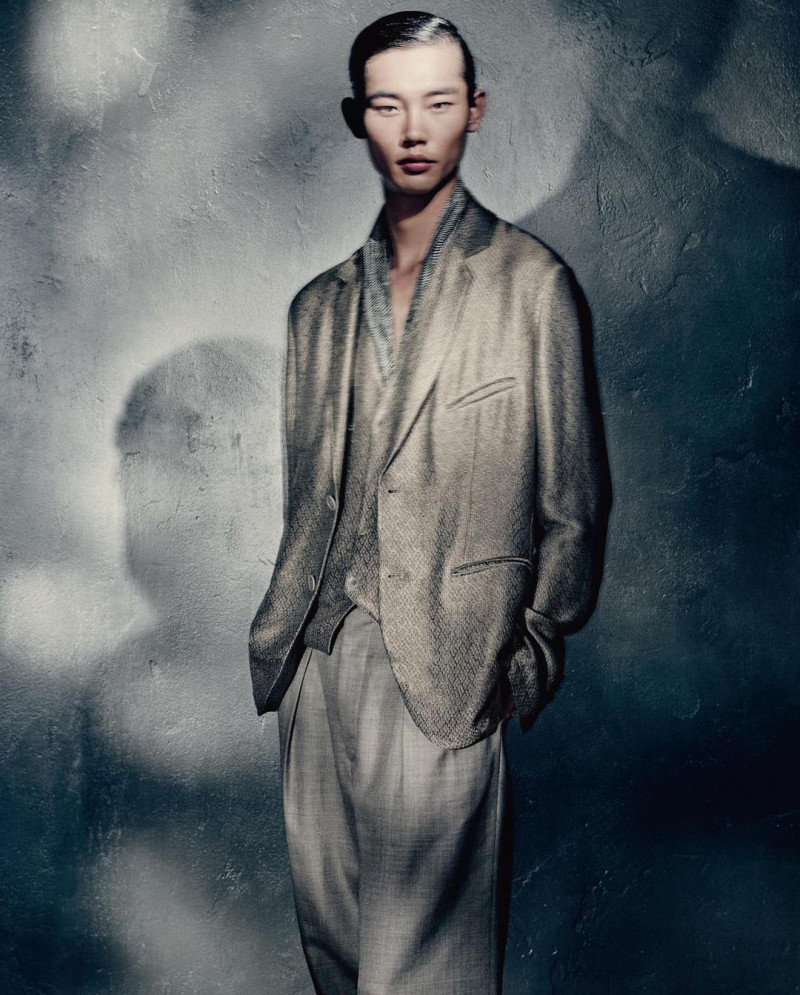 Taemin Park featured in  the Giorgio Armani advertisement for Spring/Summer 2023