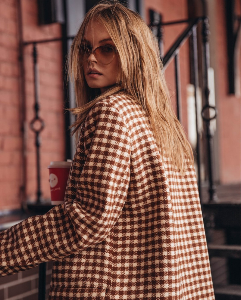 Anastasiya Scheglova featured in  the Marie by Marie lookbook for Autumn/Winter 2018