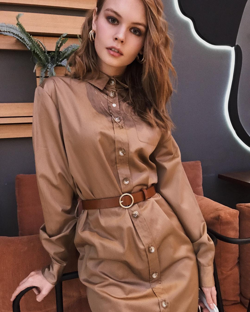 Anastasiya Scheglova featured in  the Marie by Marie lookbook for Autumn/Winter 2018