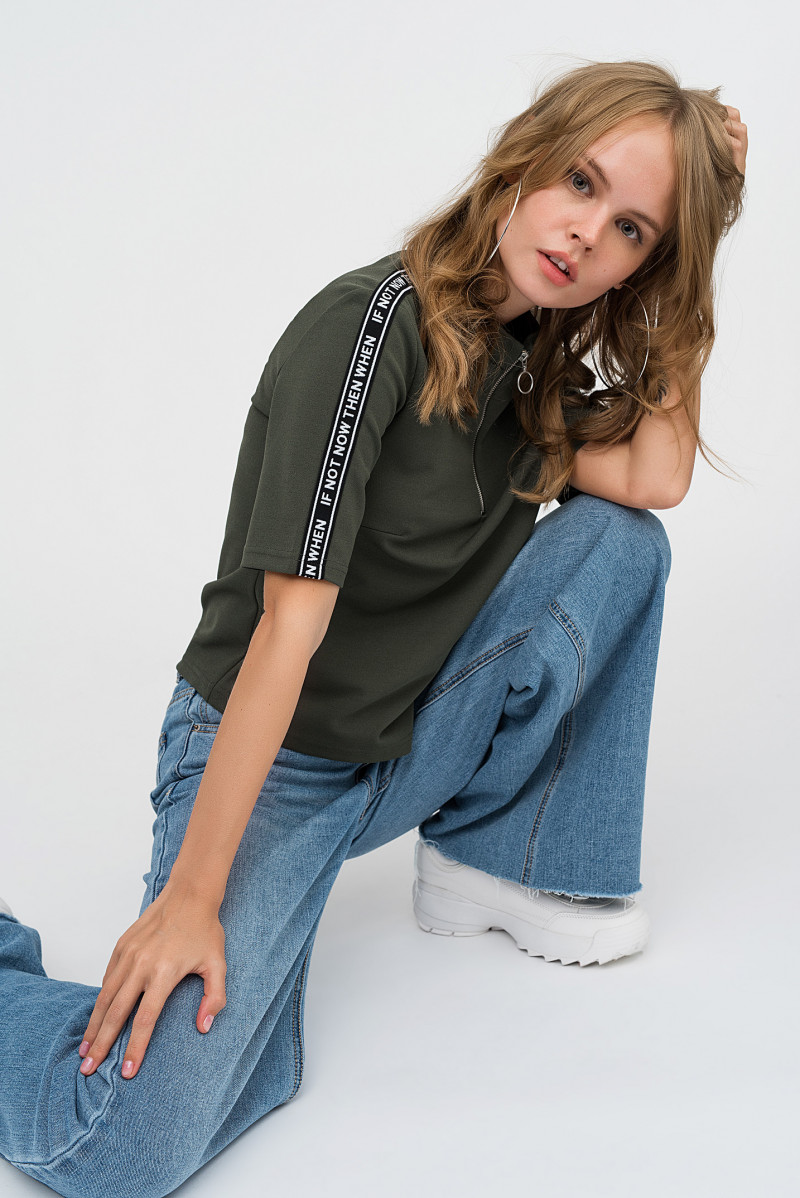 Anastasiya Scheglova featured in  the Befree catalogue for Fall 2018