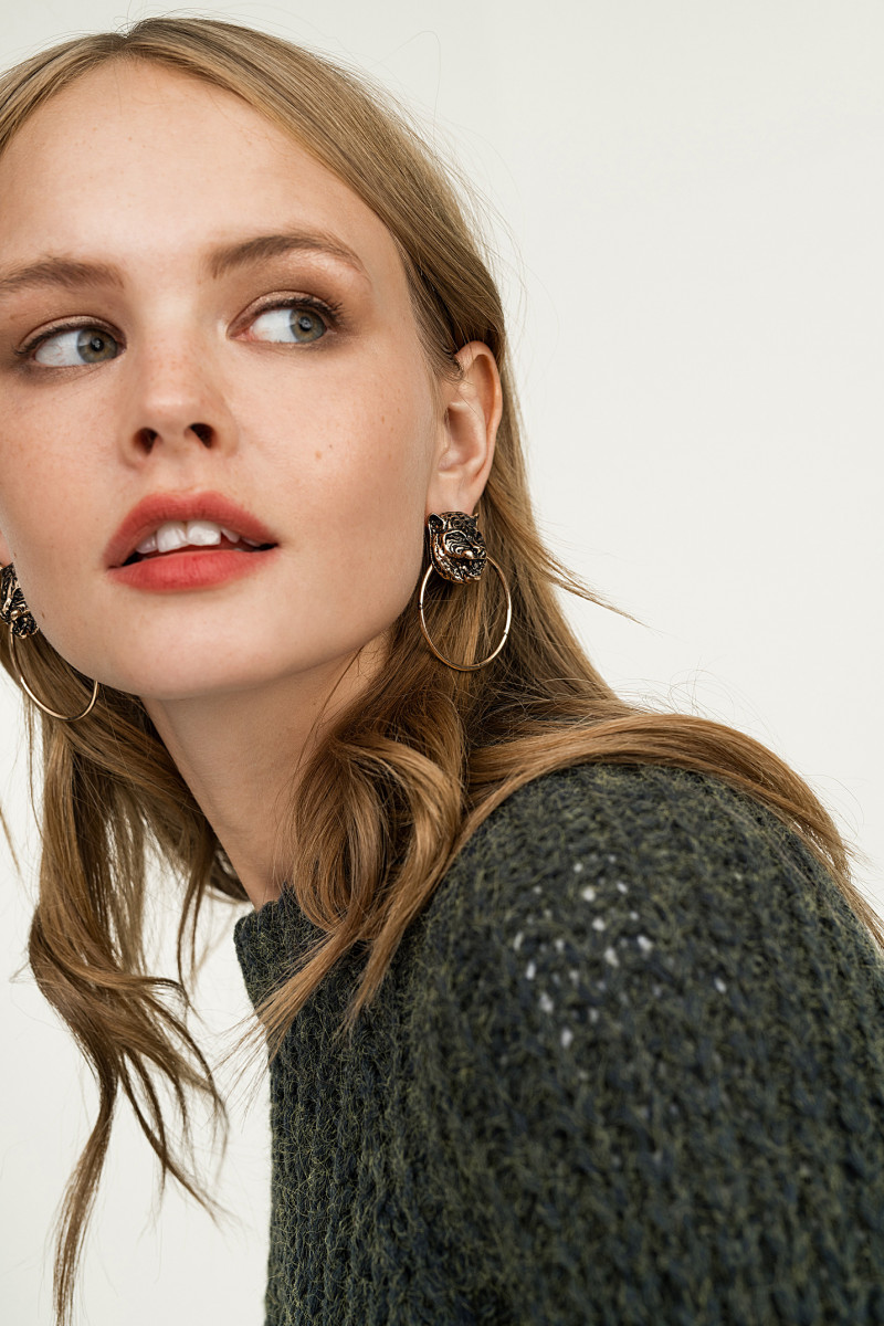 Anastasiya Scheglova featured in  the Befree catalogue for Fall 2018