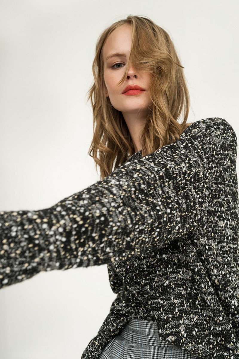 Anastasiya Scheglova featured in  the Befree catalogue for Fall 2018