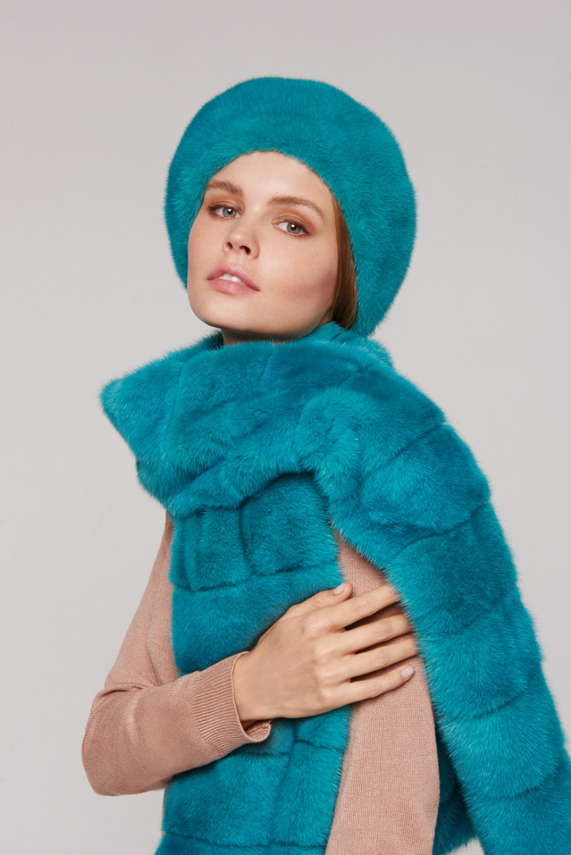 Anastasiya Scheglova featured in  the Shuba catalogue for Autumn/Winter 2018