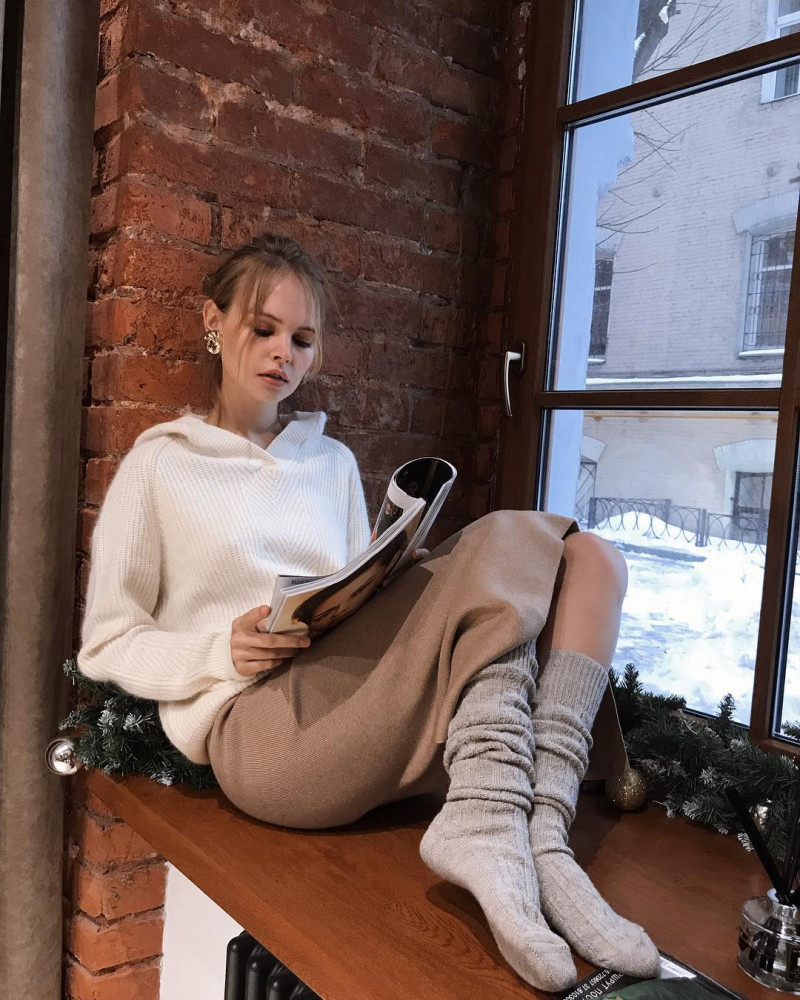 Anastasiya Scheglova featured in  the 1811 Eighteen One One catalogue for Autumn/Winter 2018