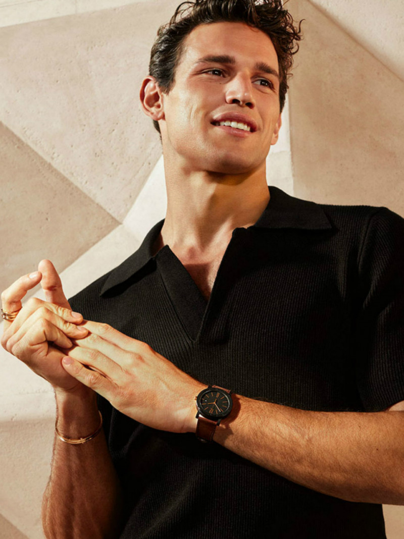 Giacomo Cavalli featured in  the Bulgari advertisement for Summer 2021