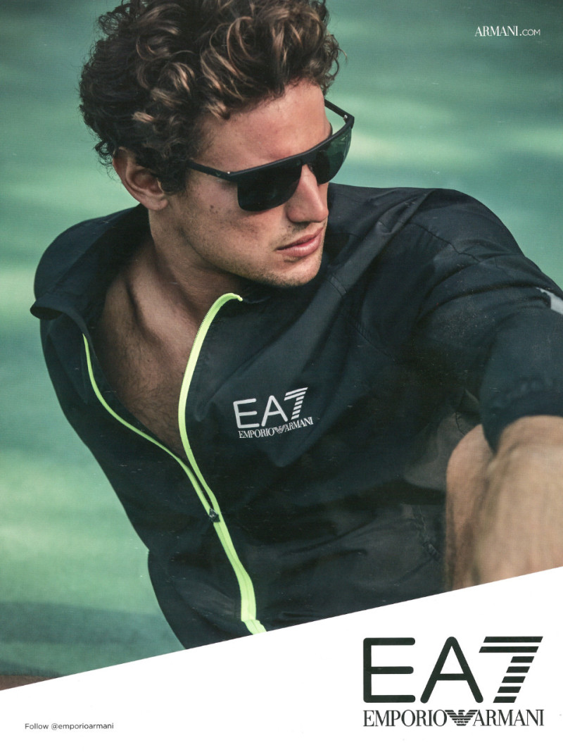 Giacomo Cavalli featured in  the EA7 advertisement for Autumn/Winter 2018