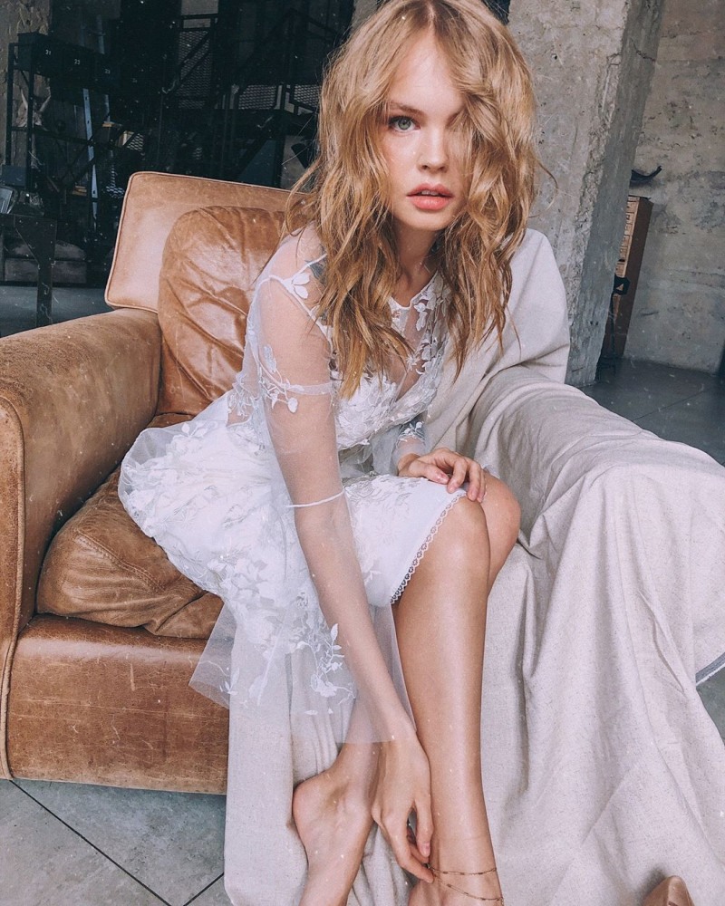 Anastasiya Scheglova featured in  the Dream & Dress catalogue for Spring/Summer 2019