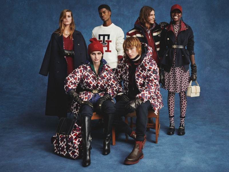 Luna Bijl featured in  the Tommy Hilfiger TH Monogram advertisement for Autumn/Winter 2022