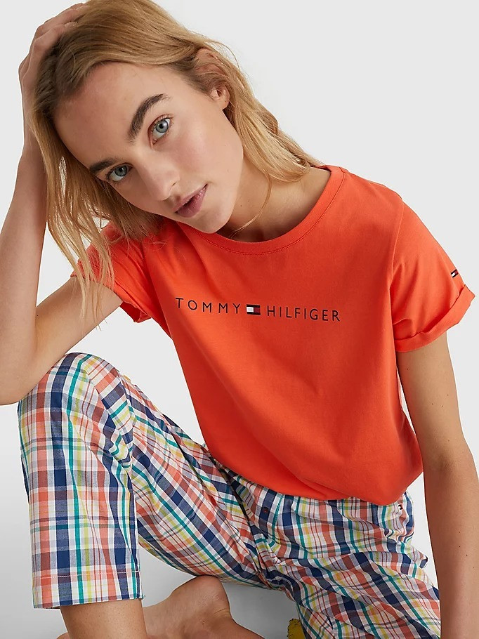 Maartje Verhoef featured in  the Tommy Hilfiger catalogue for Spring/Summer 2022