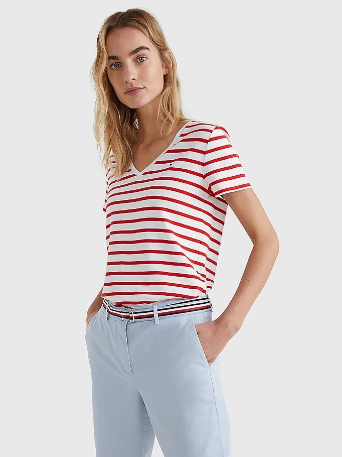 Maartje Verhoef featured in  the Tommy Hilfiger catalogue for Spring/Summer 2022