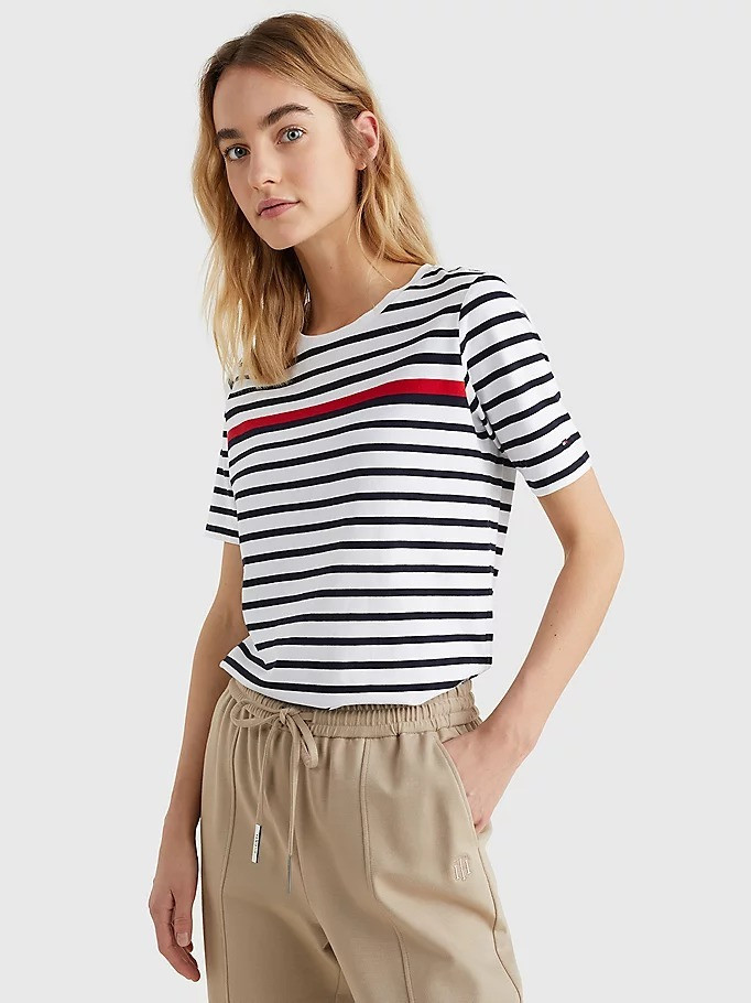 Maartje Verhoef featured in  the Tommy Hilfiger catalogue for Spring/Summer 2022