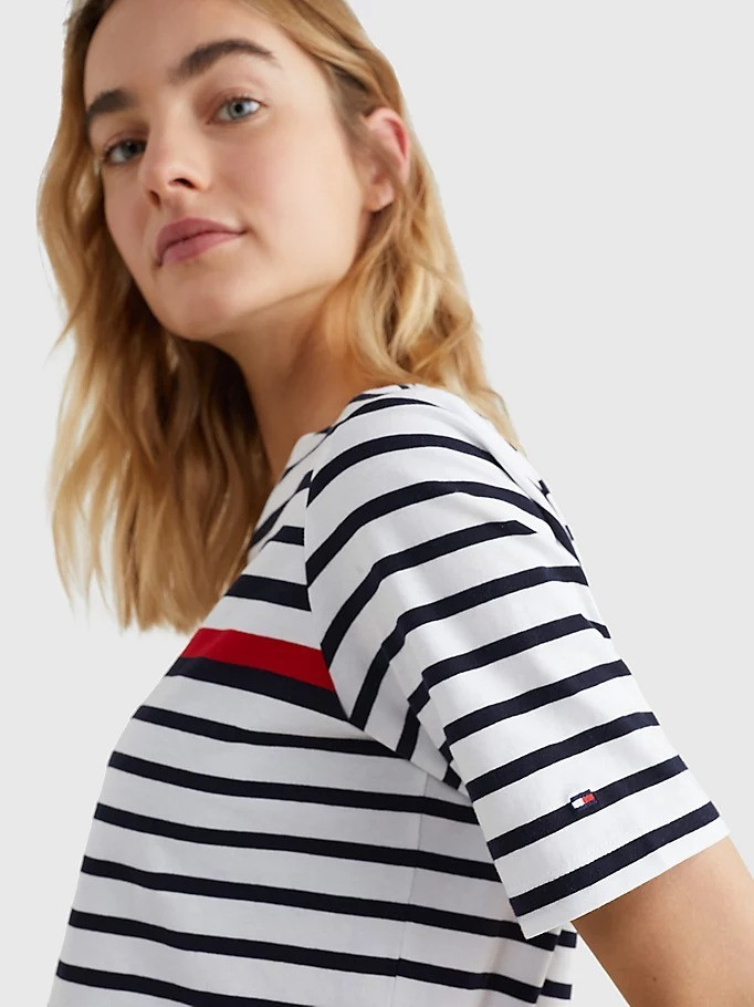 Maartje Verhoef featured in  the Tommy Hilfiger catalogue for Spring/Summer 2022