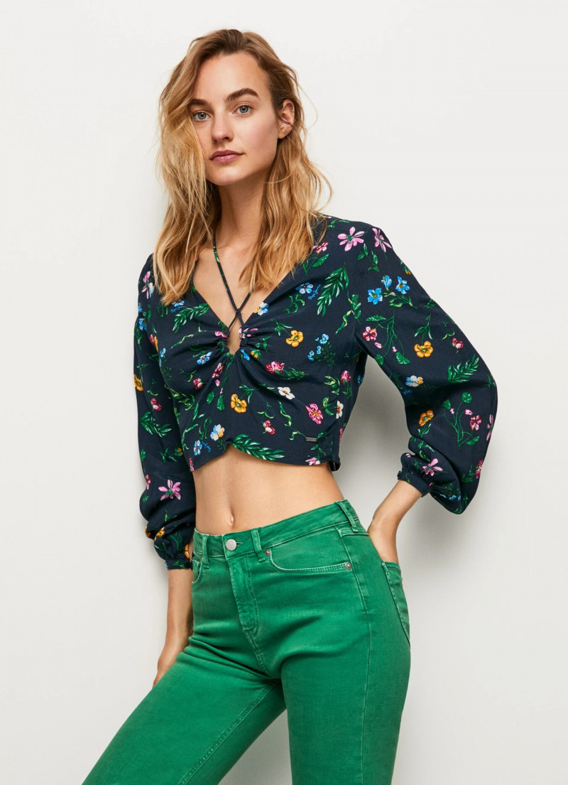 Maartje Verhoef featured in  the Pepe Jeans London catalogue for Autumn/Winter 2022