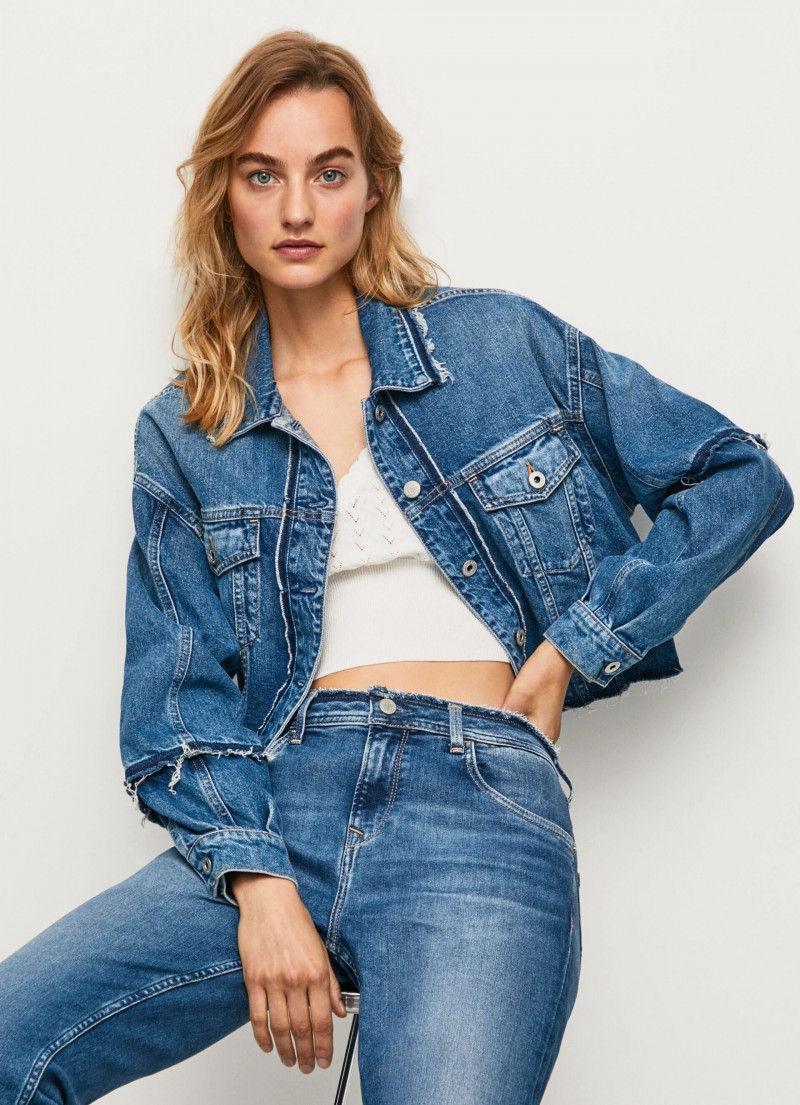 Maartje Verhoef featured in  the Pepe Jeans London catalogue for Autumn/Winter 2022