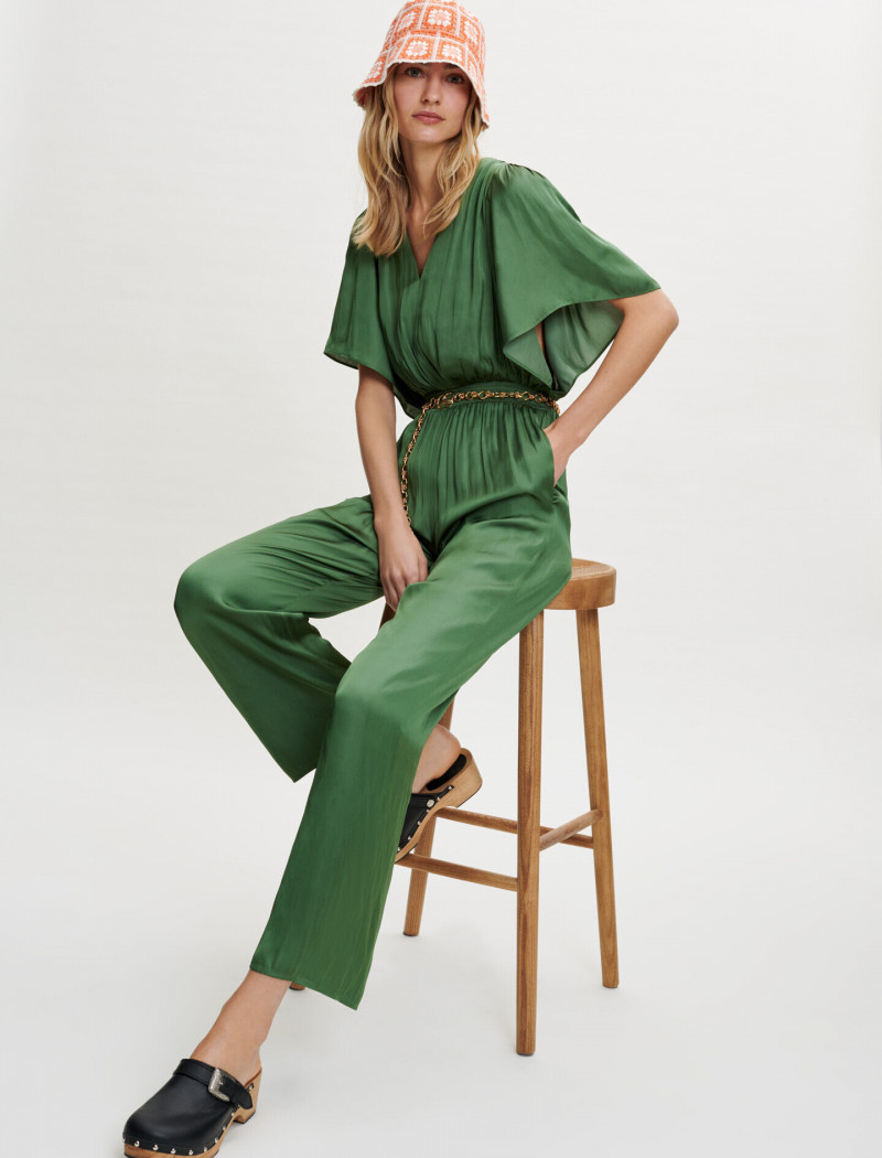 Maartje Verhoef featured in  the Maje catalogue for Spring/Summer 2022