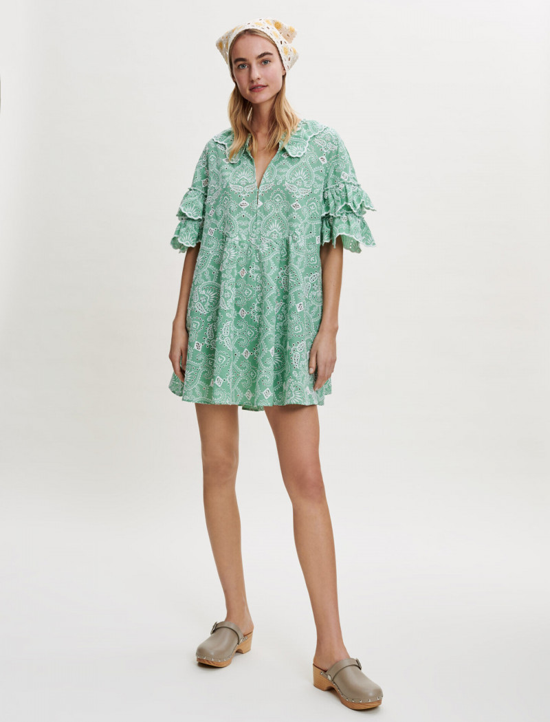 Maartje Verhoef featured in  the Maje catalogue for Spring/Summer 2022