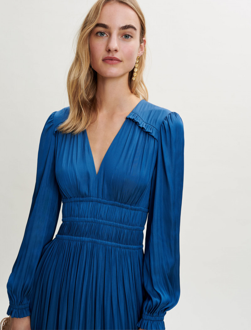 Maartje Verhoef featured in  the Maje catalogue for Spring/Summer 2022