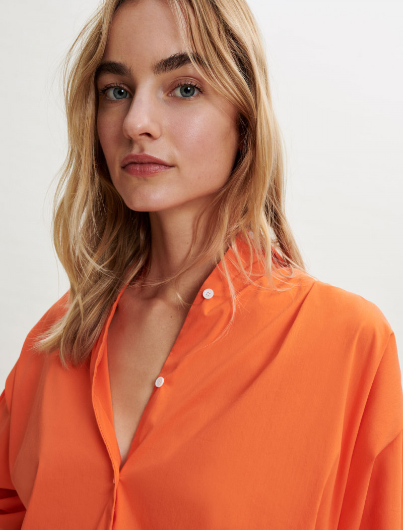 Maartje Verhoef featured in  the Maje catalogue for Spring/Summer 2022