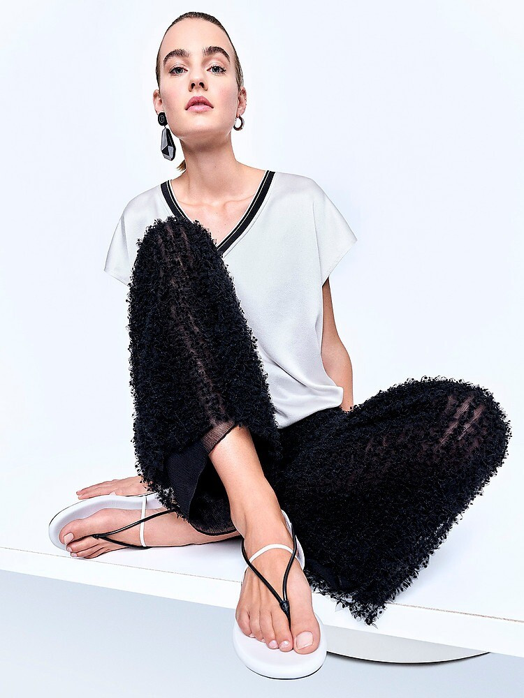 Maartje Verhoef featured in  the Giorgio Armani Collection Holiday  advertisement for Autumn/Winter 2023