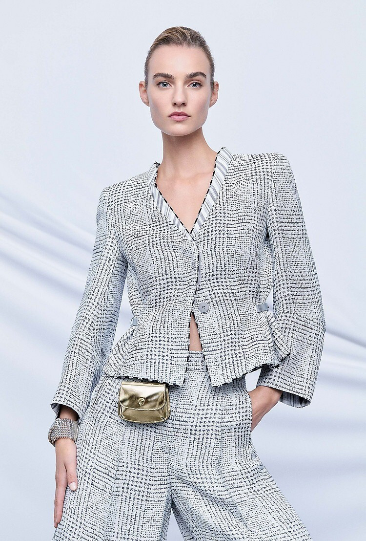 Maartje Verhoef featured in  the Giorgio Armani lookbook for Spring/Summer 2022