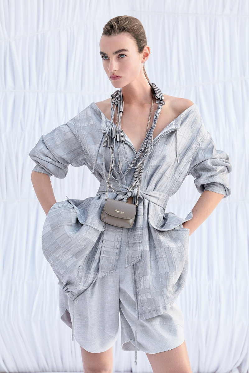 Maartje Verhoef featured in  the Giorgio Armani lookbook for Spring/Summer 2022