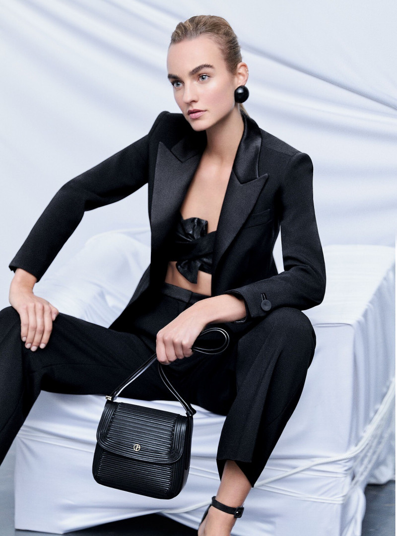 Maartje Verhoef featured in  the Giorgio Armani lookbook for Spring/Summer 2022