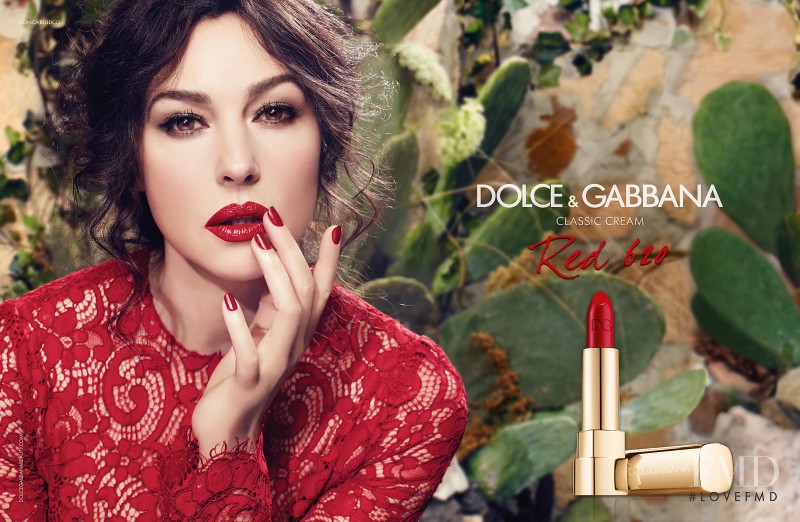 Monica Bellucci featured in  the Dolce & Gabbana Beauty Make-Up Collection advertisement for Spring/Summer 2014