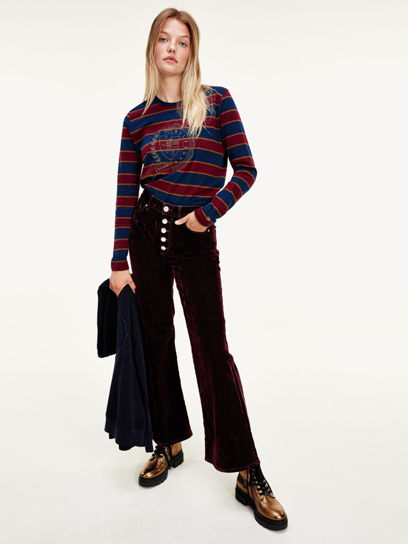 Roos Abels featured in  the Tommy Hilfiger catalogue for Autumn/Winter 2021