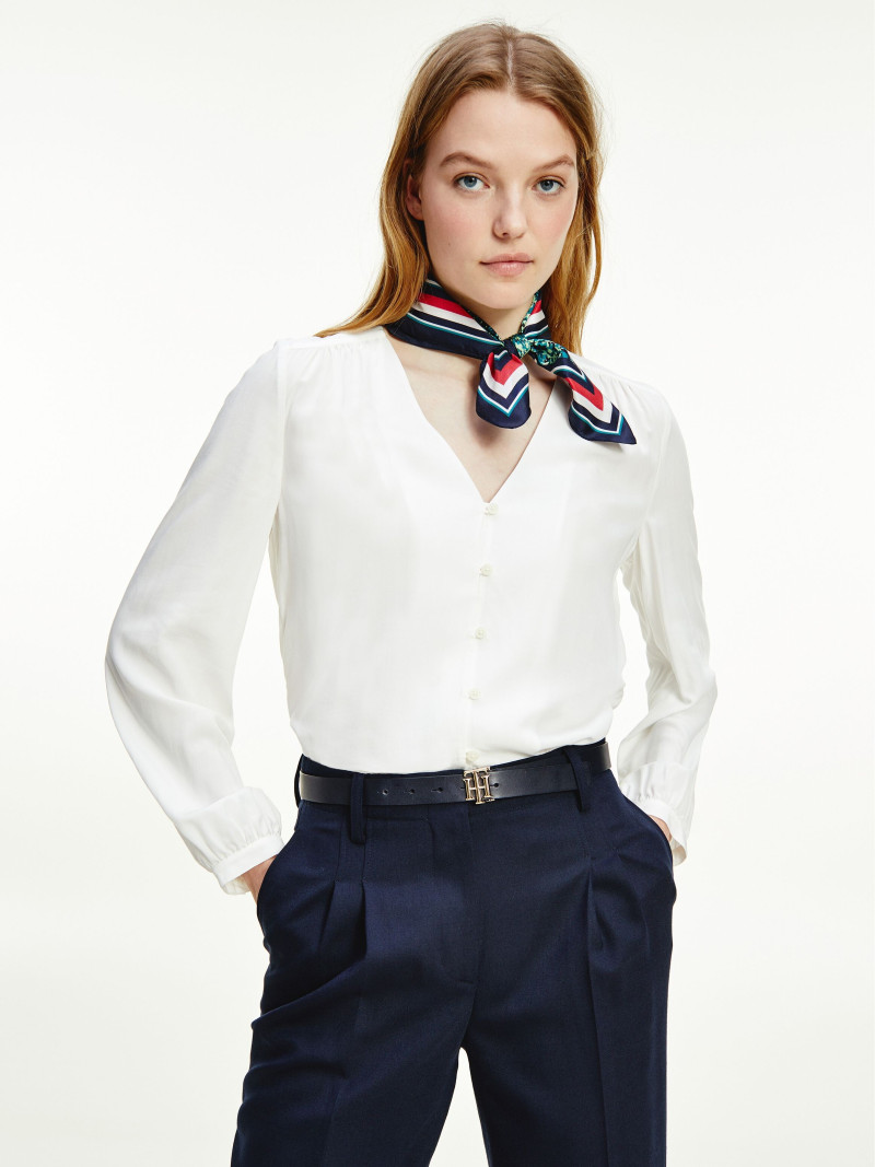 Roos Abels featured in  the Tommy Hilfiger catalogue for Autumn/Winter 2021