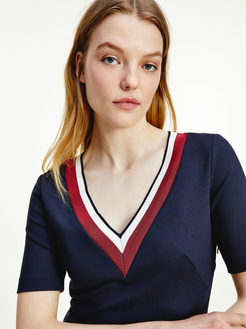 Roos Abels featured in  the Tommy Hilfiger catalogue for Autumn/Winter 2021