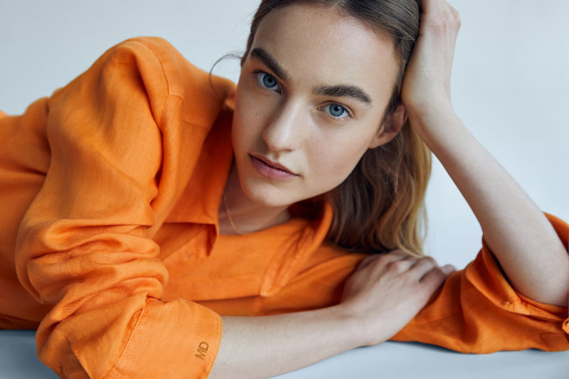 Maartje Verhoef featured in  the Massimo Dutti lookbook for Spring/Summer 2021