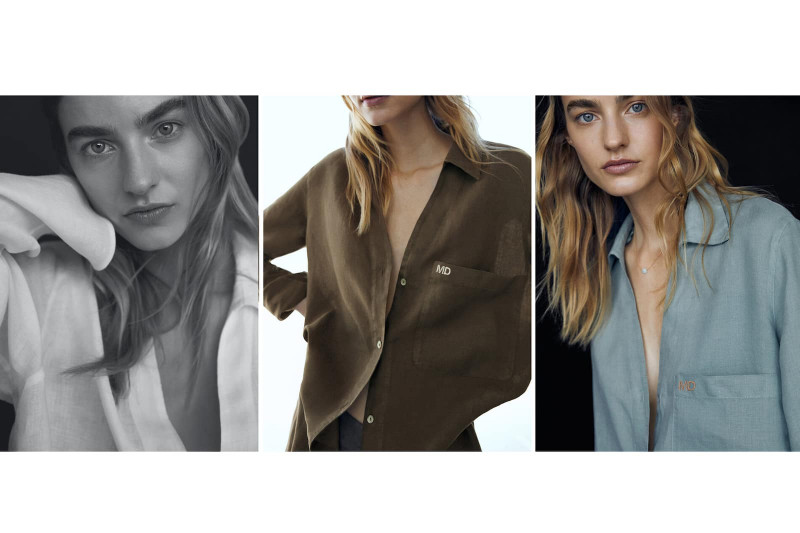 Maartje Verhoef featured in  the Massimo Dutti lookbook for Spring/Summer 2021