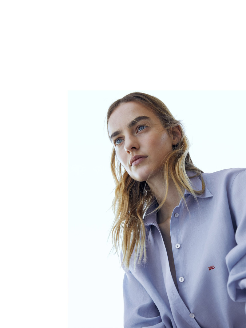 Maartje Verhoef featured in  the Massimo Dutti lookbook for Spring/Summer 2021