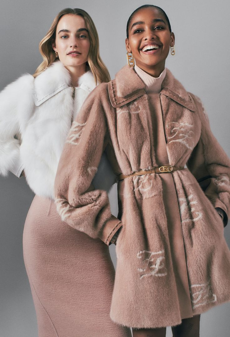 Maartje Verhoef featured in  the Fendi Fur lookbook for Autumn/Winter 2021