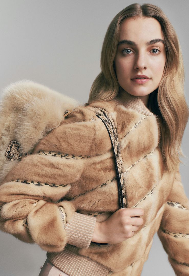 Maartje Verhoef featured in  the Fendi Fur lookbook for Autumn/Winter 2021