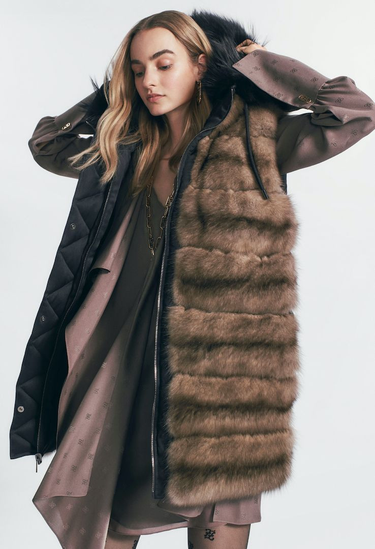 Maartje Verhoef featured in  the Fendi Fur lookbook for Autumn/Winter 2021