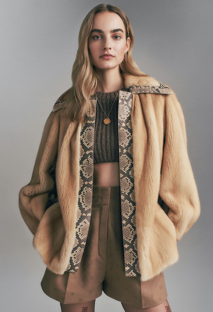 Maartje Verhoef featured in  the Fendi Fur lookbook for Autumn/Winter 2021