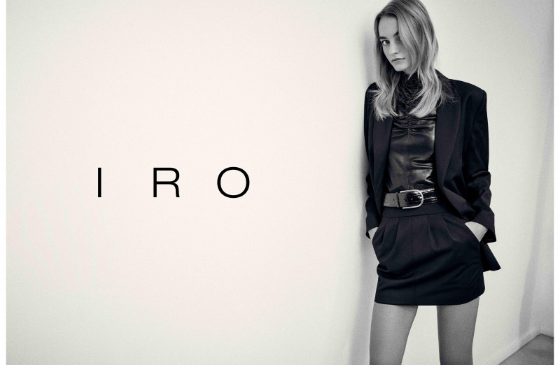 Maartje Verhoef featured in  the IRO Paris advertisement for Autumn/Winter 2020