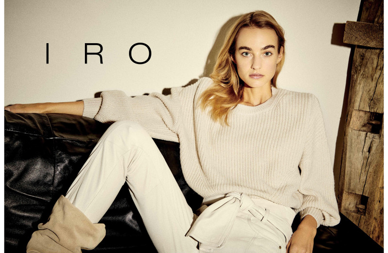 Maartje Verhoef featured in  the IRO Paris advertisement for Autumn/Winter 2020