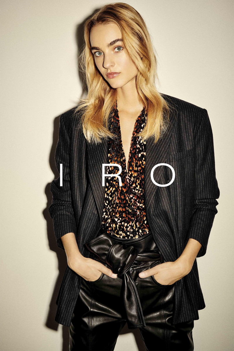 Maartje Verhoef featured in  the IRO Paris advertisement for Autumn/Winter 2020