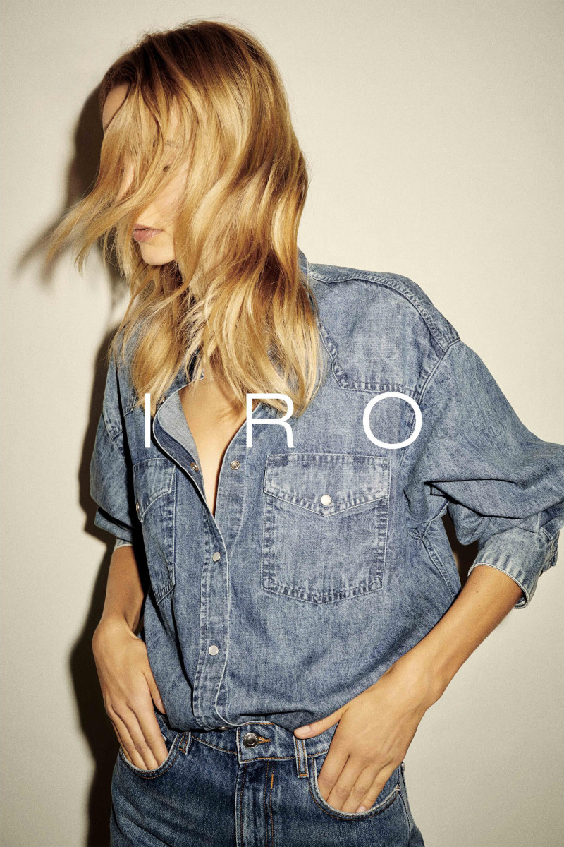 Maartje Verhoef featured in  the IRO Paris advertisement for Autumn/Winter 2020