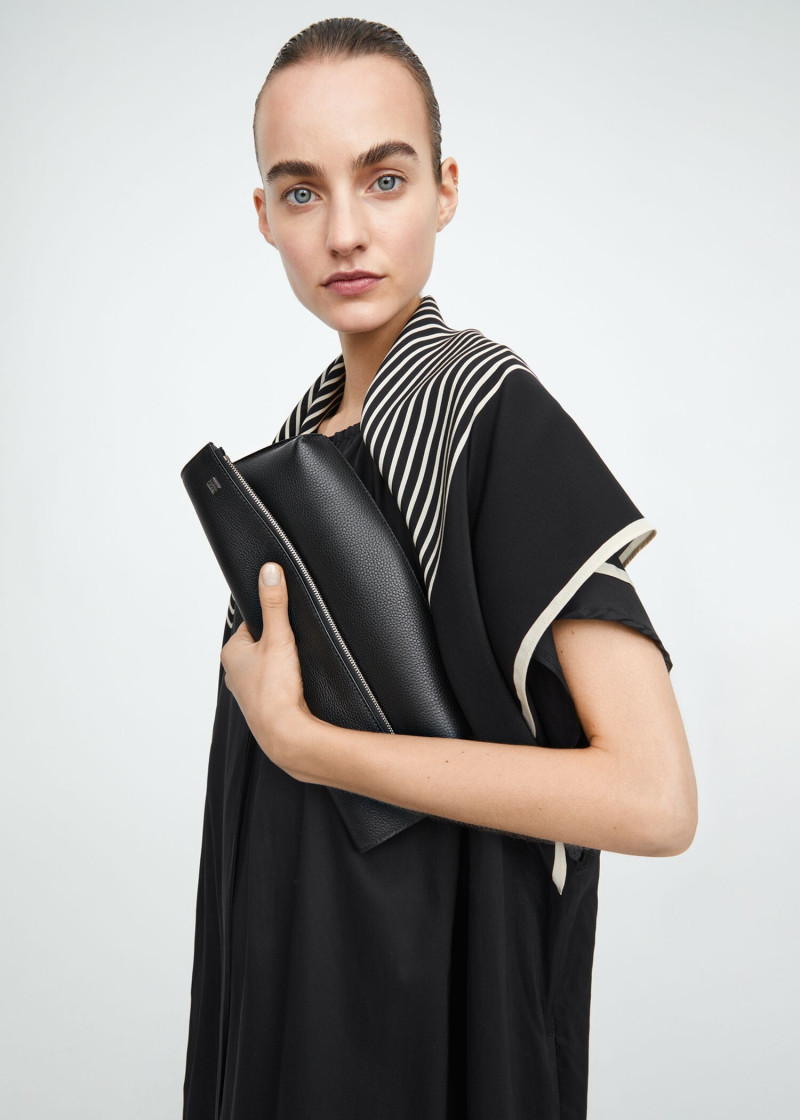 Maartje Verhoef featured in  the Toteme Studio lookbook for Autumn/Winter 2021