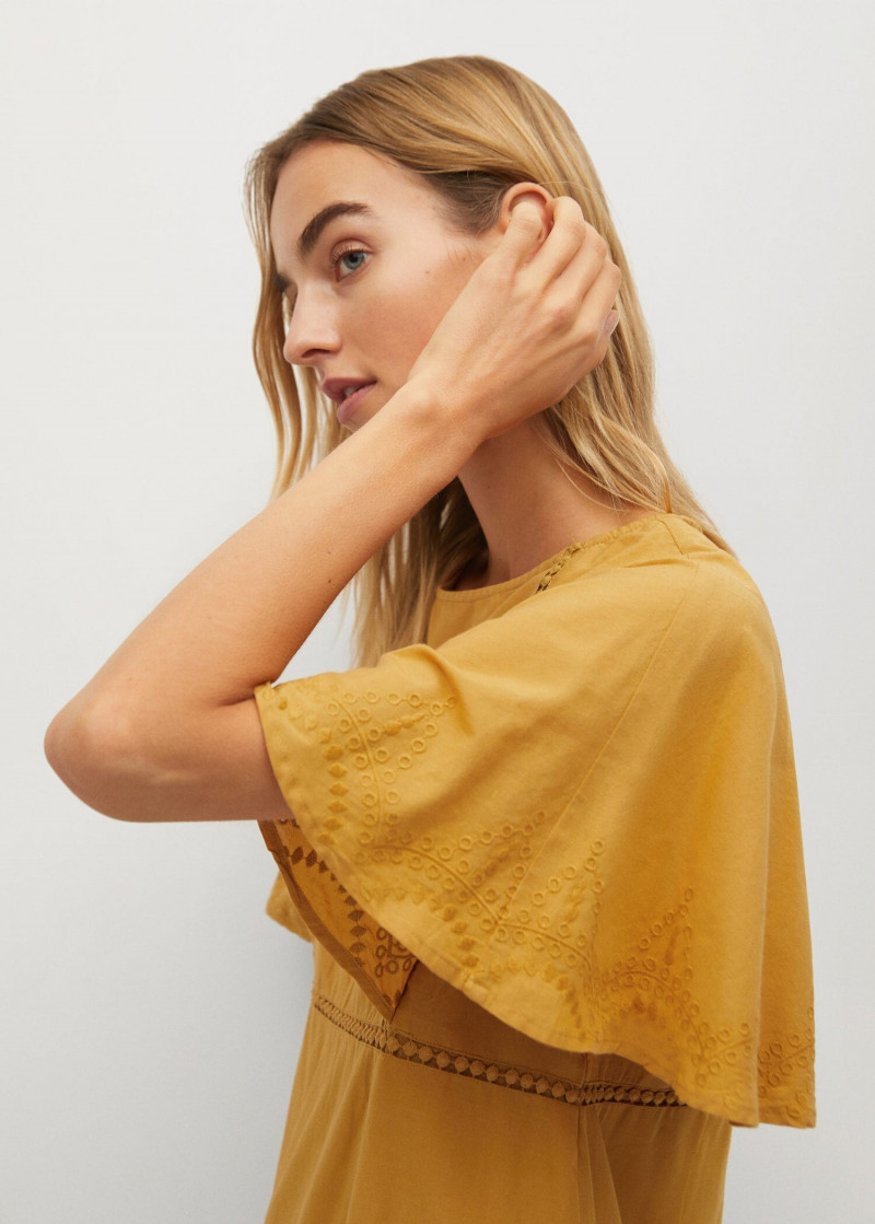 Maartje Verhoef featured in  the Mango catalogue for Spring/Summer 2021